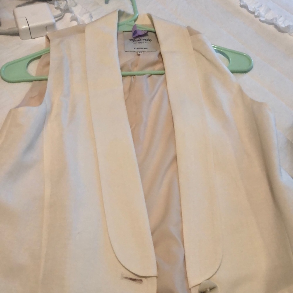 Madewell cream vest
